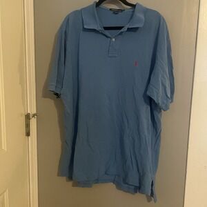Vintage Polo by Ralph Lauren Shirt Short Sleeve Blue Size XL Made In USA